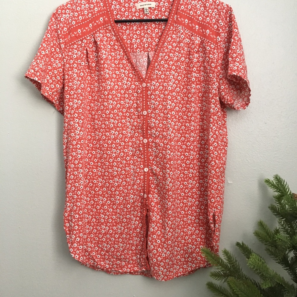 Max Studio button down blouse
